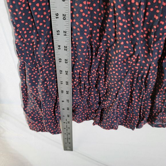 NWT Free Assembly Black and Red Polka Dot Slip Skirt Viscose Women XXXL - Picture 7 of 7